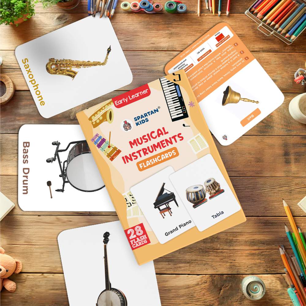 Musical Instruments Flash Cards | 27 Early Learning for Kids