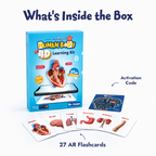 Spartan Kids Human Body 4D Learning Kit with 27 AR Flash Cards, Augmented Reality Anatomy Educational Toy, Voice Narration and 360 Degree View, STEM Science Gift for Boys and Girls Age 6+