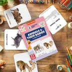 Animals & Their Babies Flashcards – 27 Picture Cards for Kids (Ages 2-6)