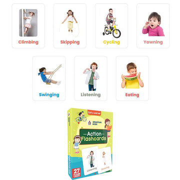 Spartan Kids Early Learning (Set of 12) Flash Cards for Kids