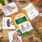 Indian Freedom Fighters Flashcards – 27 GK Cards for Kids (Ages 5-10)