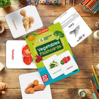 Vegetables Flashcards for Kids – 27 Veggie Picture Cards (Ages 2-5)