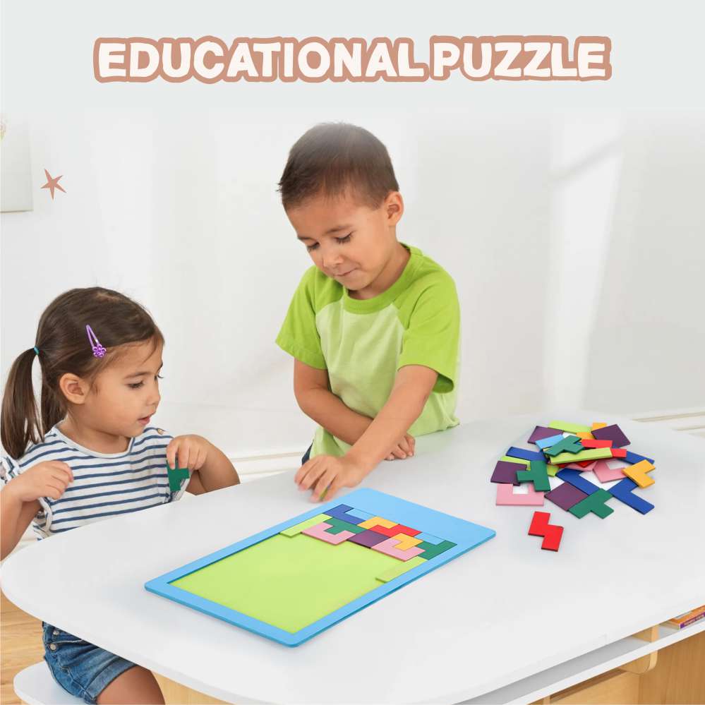 Spartan Kids® Wooden Intelligence Puzzle Game for Kids Ages 3-8