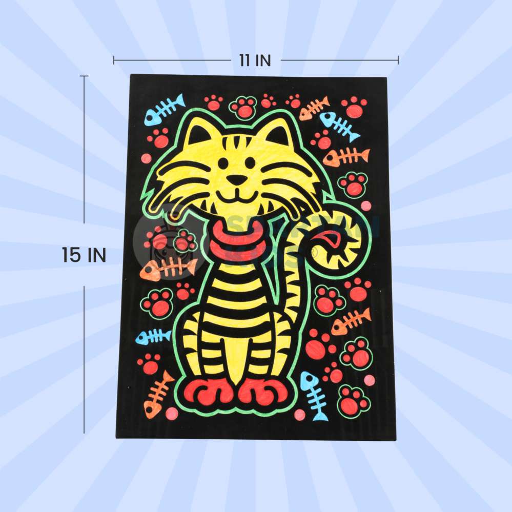 Spartan Kids® Color Felt Tiger Velvet Art Kit