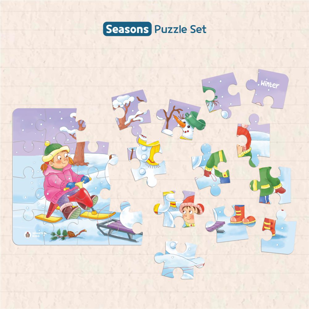 Seasons Jigsaw Puzzle for Kids (Set of 4) 96 Puzzle Pcs