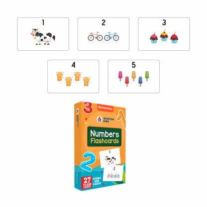 SPARTAN KIDS® Jumbo Number Flash Cards | Fun & Educational Learning