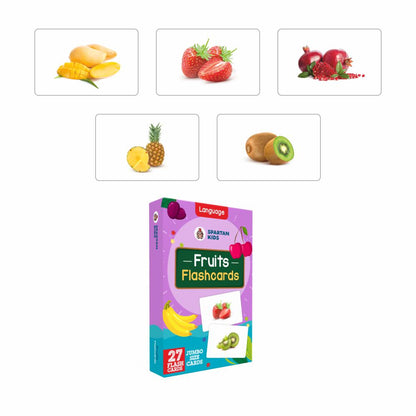 SPARTAN KIDS® Jumbo Fruit Flash Cards | Fun & Interactive Learning