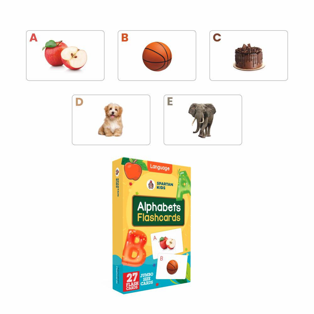 SPARTAN KIDS® Jumbo Alphabet Flash Cards | Engaging ABC Learning