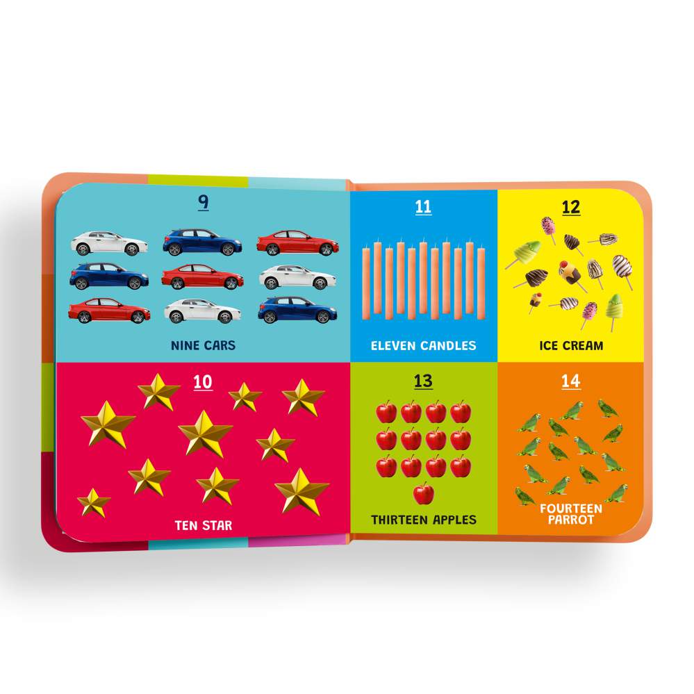 My First Padded Board Book: 4-in-1 Alphabet, Numbers, Colors