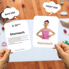 Body Parts Flashcards for Kids – 27 Human Body Picture Cards (Ages 2-5)
