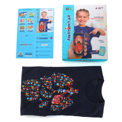 SPARTAN KIDS Anatomy AR - Educational Augmented Reality T-Shirt Multi Color