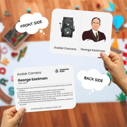 Inventors & Their Inventions Flash Cards | 27 Early Learning Flash Cards for Kids