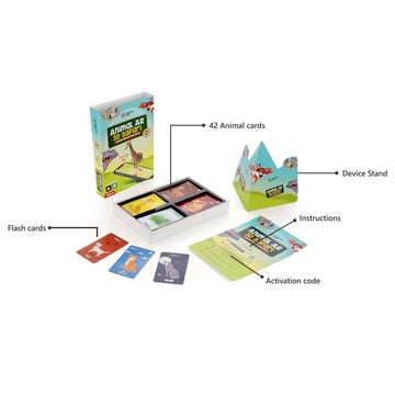 Animal Safari 3D Augmented Reality Based 42 Flash cards
