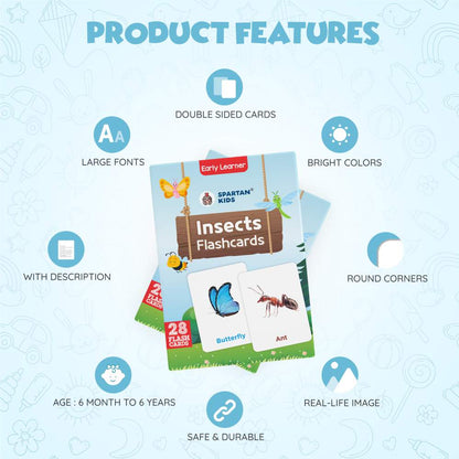 Insect Flash Cards | 27 Early Learning for Kids