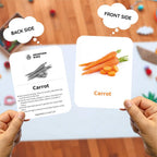 Vegetables Flashcards for Kids – 27 Veggie Picture Cards (Ages 2-5)