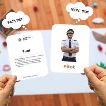 Professions Flashcards for Kids – 27 Career Picture Cards (Ages 3-6)