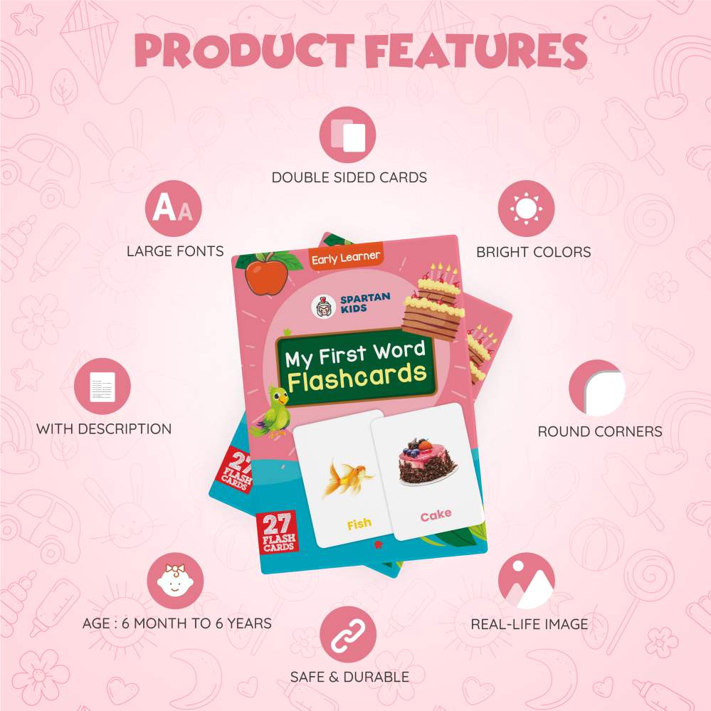 My First Word Flash Cards | 27 Early Learning Flash Cards for Kids