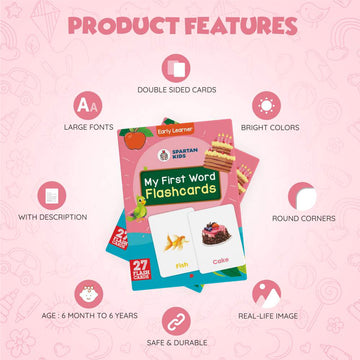 My First Words Flashcards for Babies – 27 Picture Cards (Ages 1-3)