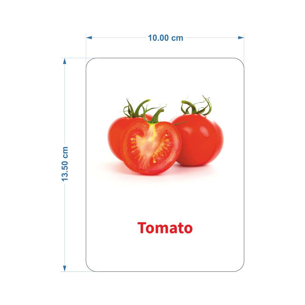 Vegetable Flash Cards | 27 Early Learning Flash Cards for Kids