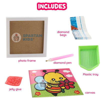 Diamond Art Set: Ladybug, Butterfly, Honey Bee Craft Kit (Set of 3)