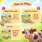 Fun Farm Coder — Educational Pattern Matching Game for Kids Ages 3+ | STEM Toy | Screen-Free Logic Puzzle | Spartan Kids