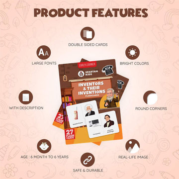 Famous Inventors & Inventions Flashcards – 27 GK Cards for Kids (Ages 5-10)