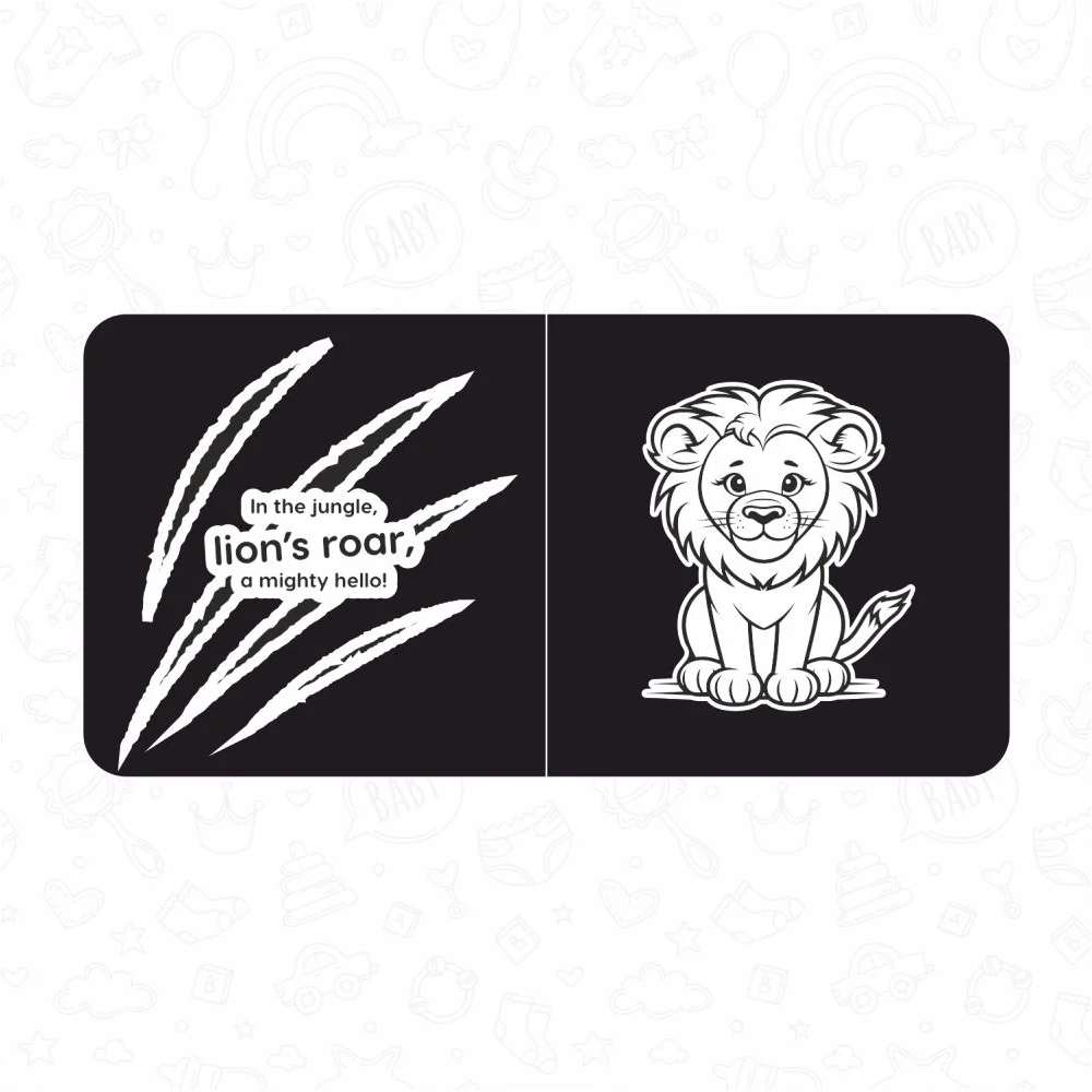 SPARTAN KIDS Black & White Sensory Board Set – Set of 3