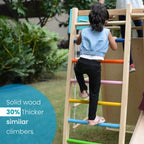 7-in-1 Wooden Kids Play Gym Set with Slide, Swing, Monkey Bars & Climbing Frame | Indoor Outdoor Activity Playset