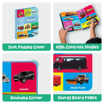 My First Padded Book of Vehicles: Early Learning Adventure