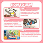 DIY Foam Clay Art Kit: Wooden Castle, Snail, Rabbit Board with Stand (Set of 3)