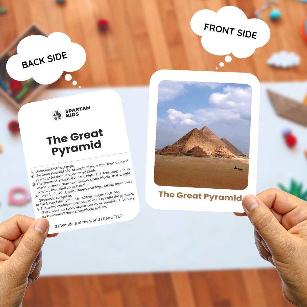 Wonders of the World Flash Cards | 27 Early Learning for Kids