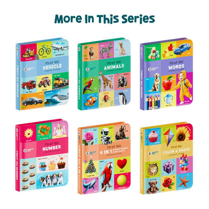 My First Padded Board Book: 4-in-1 Alphabet, Numbers, Colors