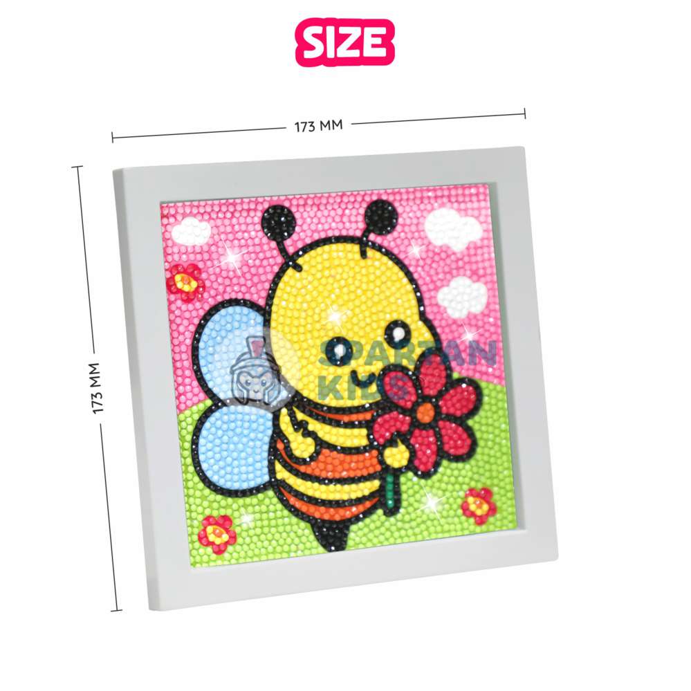 Diamond Art Set: Ladybug, Butterfly, Honey Bee Craft Kit (Set of 3)