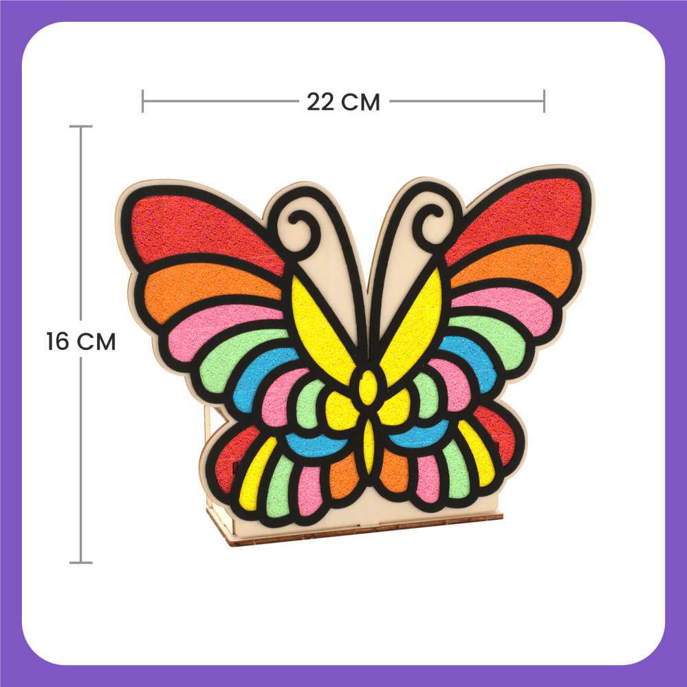 Spartan Kids® Wooden Butterfly Pen Stand - DIY Super Clay Art Kit