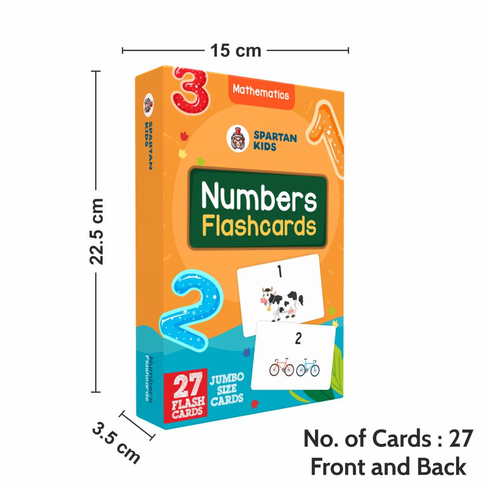 SPARTAN KIDS® Jumbo Number Flash Cards | Fun & Educational Learning