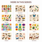 Wooden Educational Puzzle Set for Kids 3+ (Set of 6)