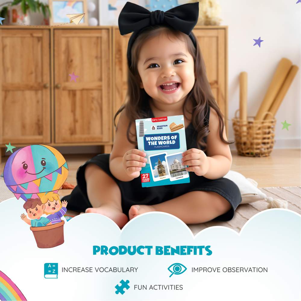 Wonders of the World Flash Cards | 27 Early Learning for Kids
