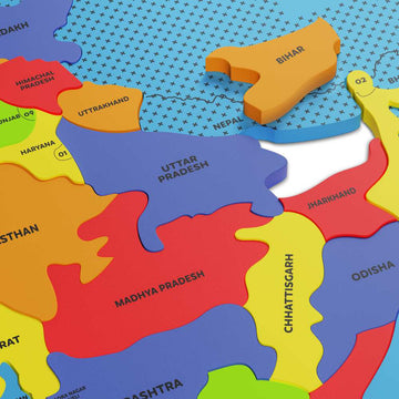 India Map Puzzle: Fun Spartan Kids 25-Piece for Ages 4-8