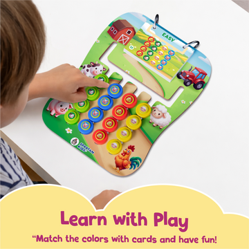Fun Farm Coder — Educational Pattern Matching Game for Kids Ages 3+ | STEM Toy | Screen-Free Logic Puzzle | Spartan Kids