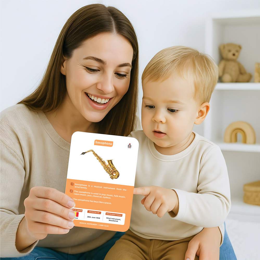 Musical Instruments Flash Cards | 27 Early Learning for Kids