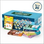 Flashcards Combo Set 20-Pack | 540 Educational Flashcards for Kids Ages 2–6 | Alphabets, Animals, Vegetables, Professions & More | 27 Cards per Box | Spartan Kids