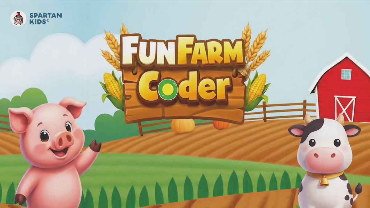 Fun Farm Coder — Educational Pattern Matching Game for Kids Ages 3+ | STEM Toy | Screen-Free Logic Puzzle | Spartan Kids