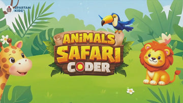 Animals Safari Coder — Educational Jungle Pattern Matching Game for Kids Ages 3+ | STEM Toy | Screen-Free Logic Puzzle | Spartan Kids