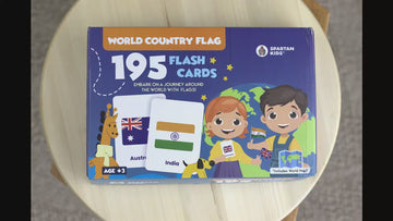 195 Country Flag Flash Cards – Educational Countries Flash Cards for Kids