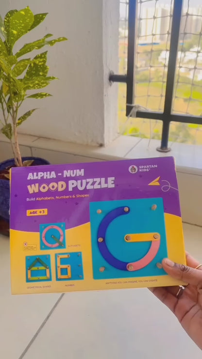 Spartan Kids® Wooden Alphabet Puzzle Toys