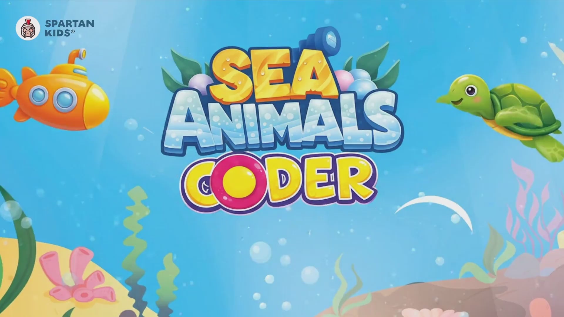 Sea Animals Coder — Educational Ocean Pattern Matching Game for Kids Ages 3+ | STEM Toy | Screen-Free Logic Puzzle | Spartan Kids