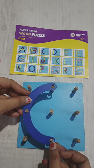 Spartan Kids® Wooden Alphabet Puzzle Toys
